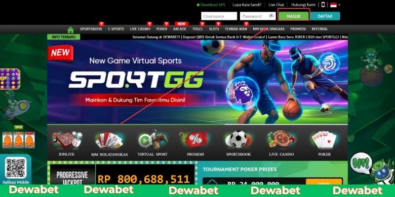 Đăng nhập Dewabet